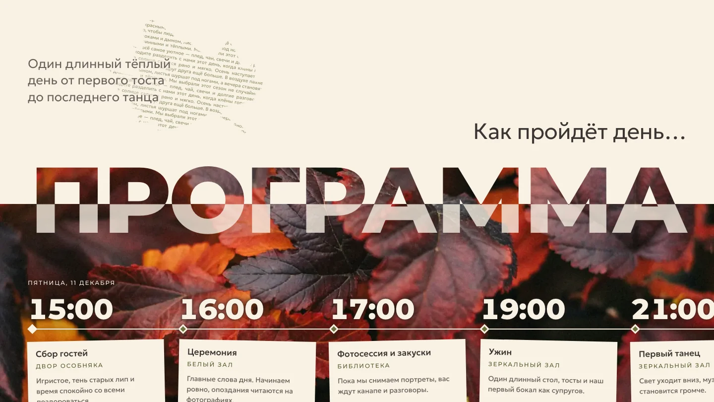Программа дня