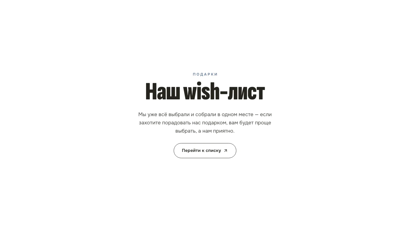 Wish-лист / список подарков