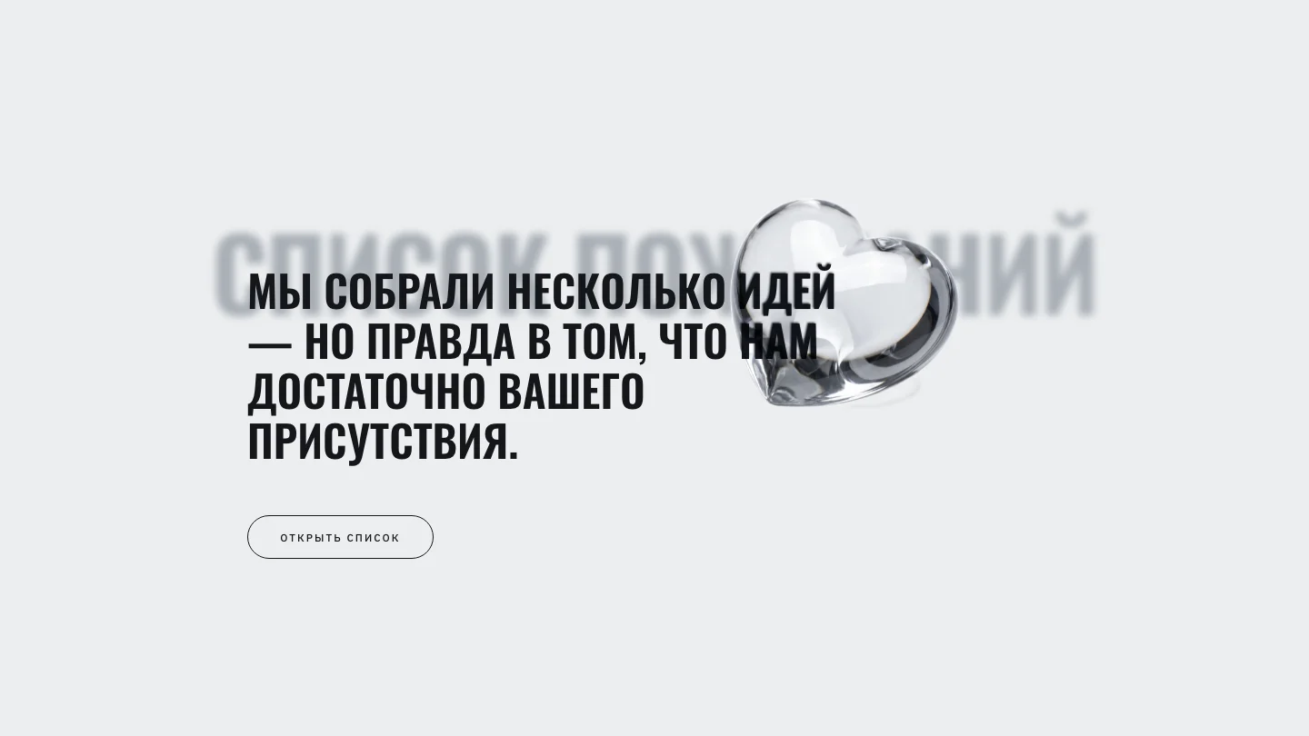 Wish-лист / список подарков