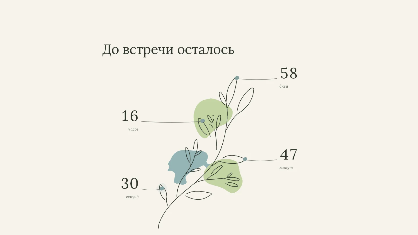 Отсчёт до свадьбы