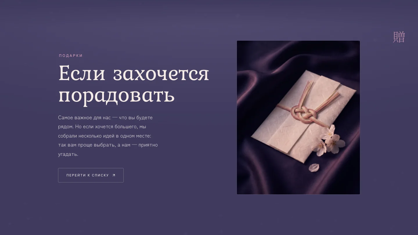 Wish-лист / список подарков